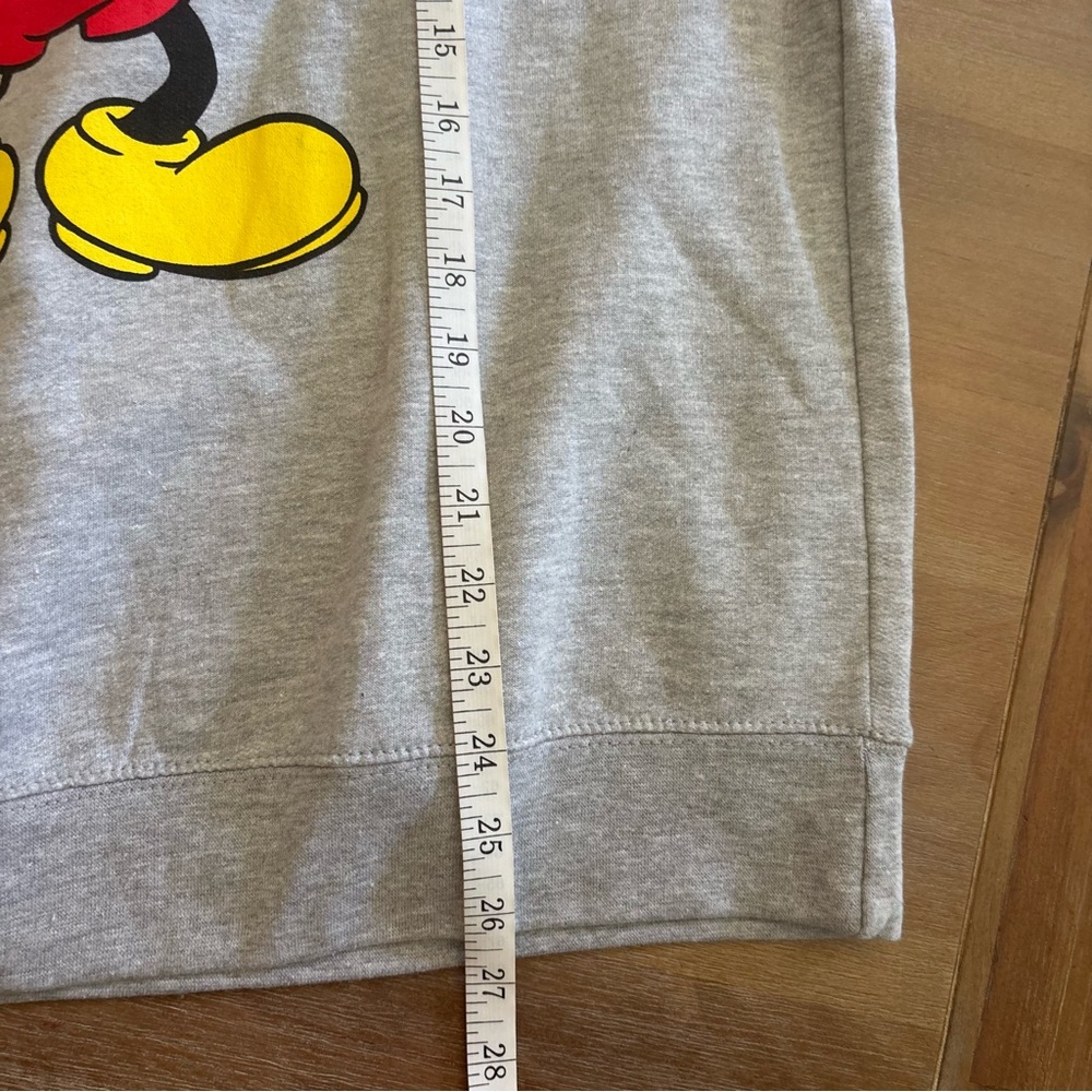 Disney Mickey Mouse Graphic Print Heather Gray Fleece Pullover Sweatshirt, Med - Picture 4 of 5
